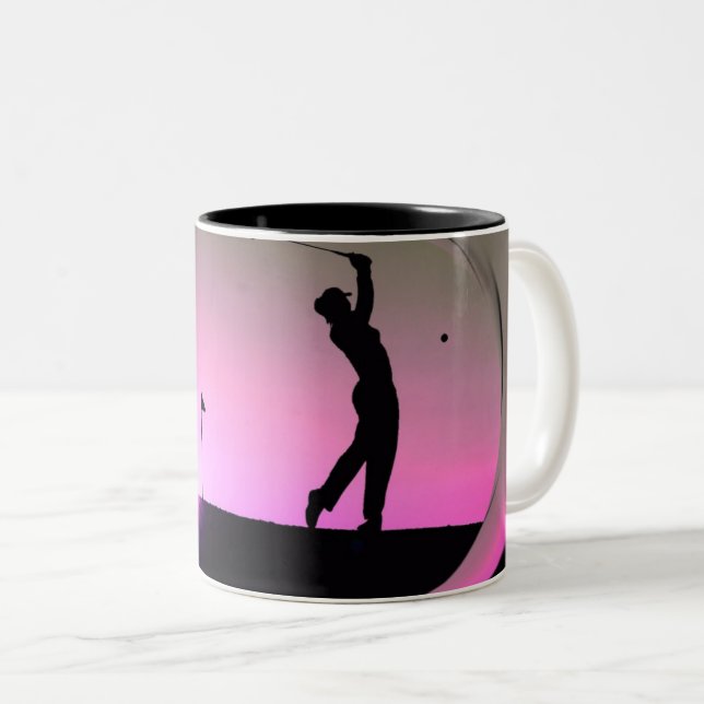 HAMbyWG - Personalisierbare Tasse - Golfer bei Däm (VorderseiteRechts)