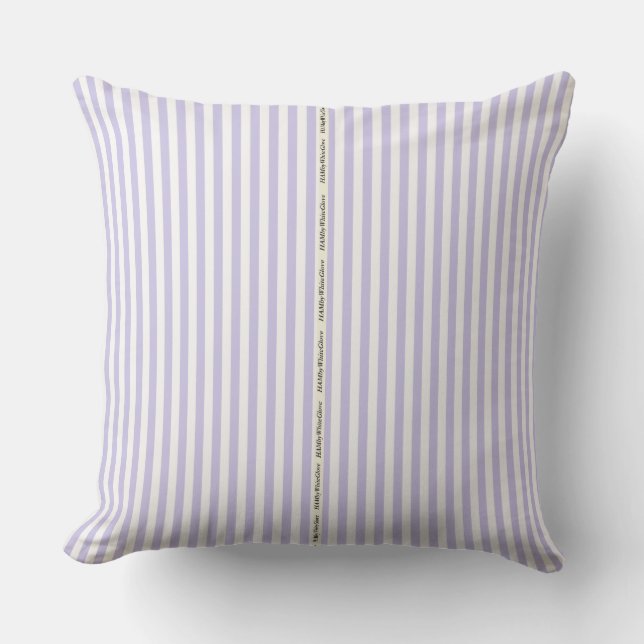 HAMbyWG - Pillow - Lilac White Stripe Kissen (Vorderseite)