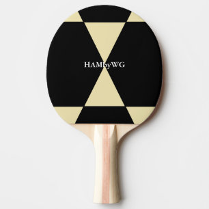 HAMbyWG Ping-Pong Paddle in Schwarz und Weiß Tischtennis Schläger