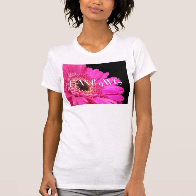 HAMbyWG - Pink Gerber Daisy T-Shirt (Vorderseite)