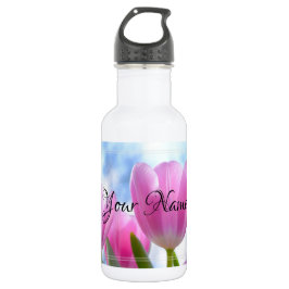 HAMbyWG - Pink Tulips Edelstahlflasche