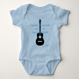 HAMbyWG - Romper, camiseta, Snap T - Guitarro Baby Strampler