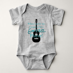 HAMbyWG - Romper, T - Shirt, Snap T - Gitarrenthem Baby Strampler