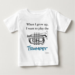 HAMbyWG - Romper, T - Shirt, Snap T - Trumpet Baby T-shirt