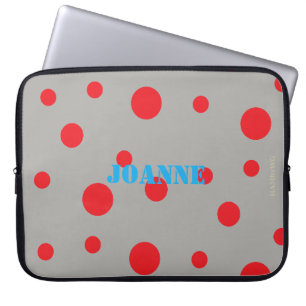 HAMbyWG - Rote Tupfen mit jeder Hintergrundfarbe Laptopschutzhülle