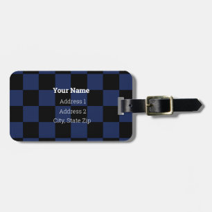 HAMbyWG Schachbrett Design Gepäck oder Bag Tag Gepäckanhänger