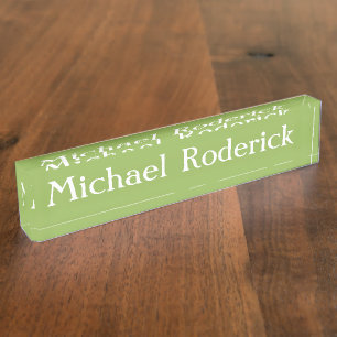 HAMbyWG - Schreibtisch Name Plate - Golf Green Namensplakette