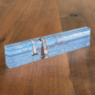HAMbyWG Schreibtisch Namensschild - Segeln Namensplakette