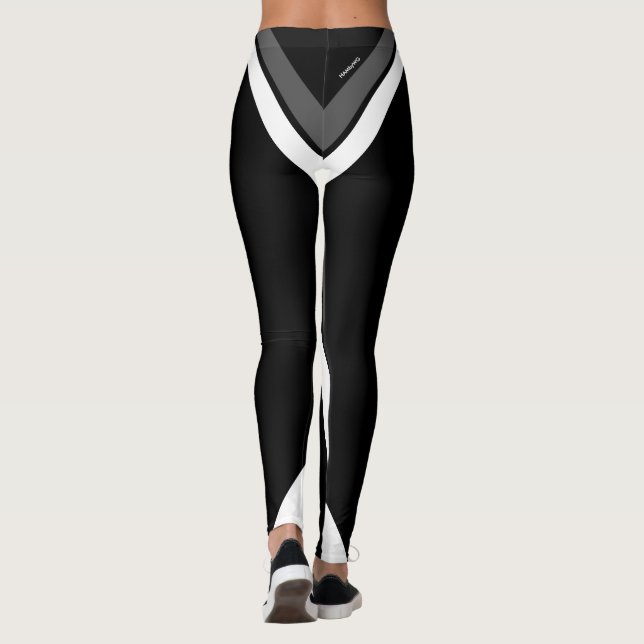 HAMbyWG - Signature-Leggings - Schwarz/Grau/Option Leggings (Rückseite)