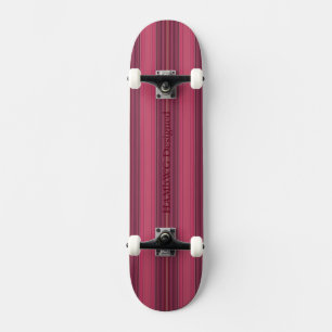 HAMbyWG - Skateboard - Dunkler Kirschenstreifen