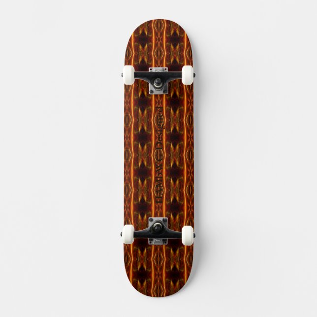 HAMbyWG - Skateboard - Elektrisch-orange Leuchten (Vorderseite)