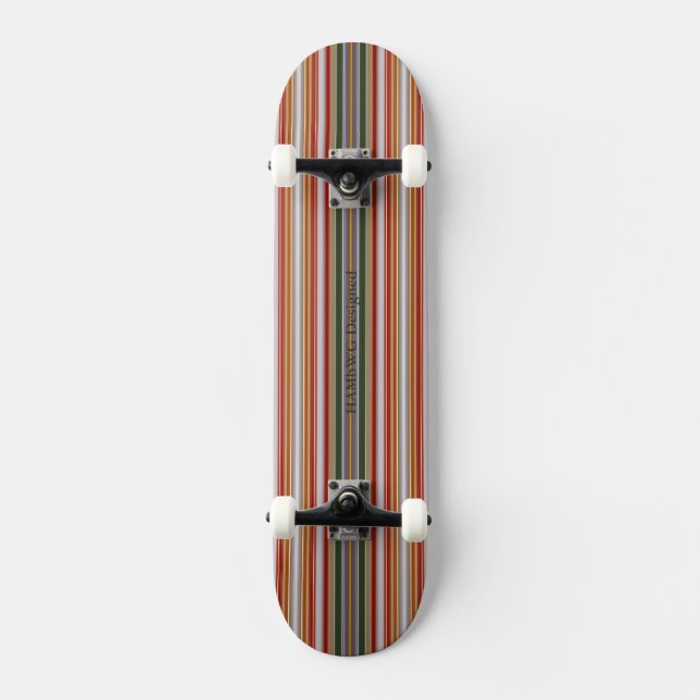 HAMbyWG - Skateboard - Green Opal Red Stripes (Vorderseite)