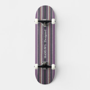 HAMbyWG - Skateboard - Hipster Lila Strick Look