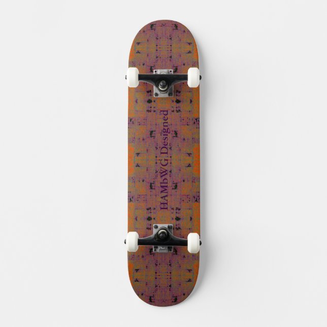 HAMbyWG - Skateboard - Orangefarbene Himbeere gest (Vorderseite)