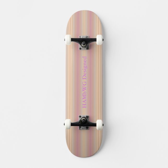 HAMbyWG - Skateboard - Pfirsichfarbenes Violett we (Vorderseite)