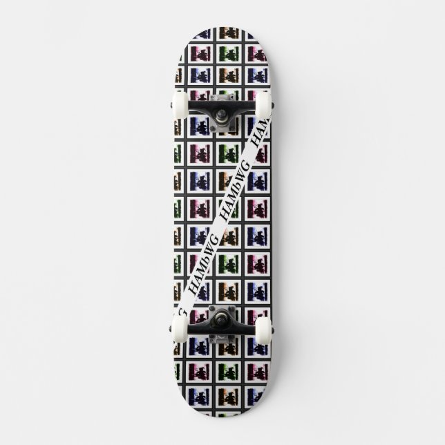 HAMbyWG - Skateboard - Teddy Bear - Negative Image (Vorderseite)