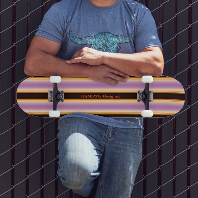 HAMbyWG - Skateboard - Violet Orange Black (Außenbereich 3)