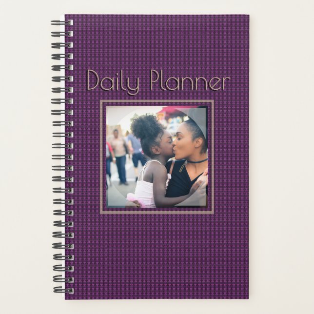 HAMbyWG - Small Daily Planner - Aemthyst Pattern Planer (Vorderseite)