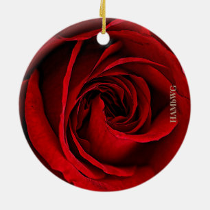 HAMbyWG Square Ornament - Rote Rose