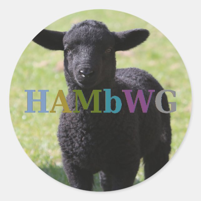 HAMbyWG - Stickers - Black Sheep (Vorderseite)