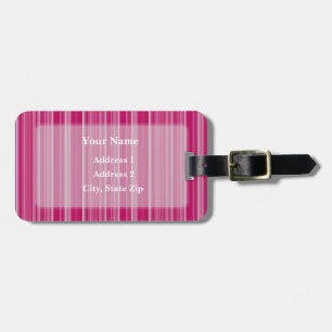 HAMbyWG Striped Print Luggage oder Gepäckanhänger