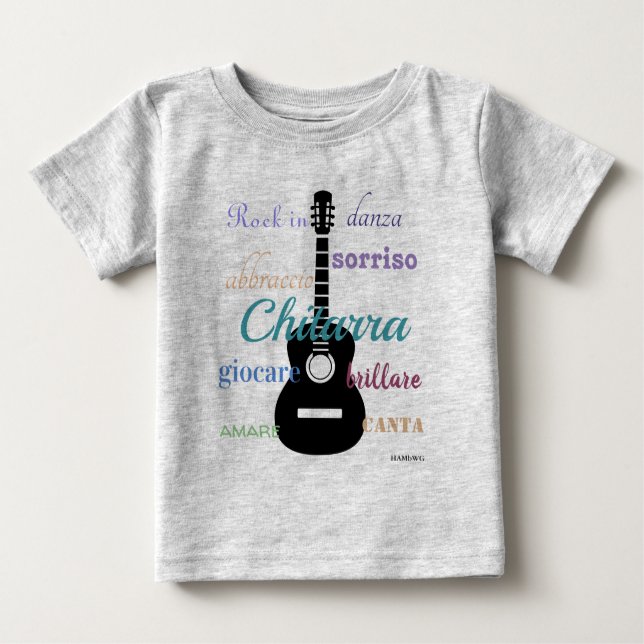 HAMbyWG - T Shirt - Multicolore - Chitarra (Vorderseite)
