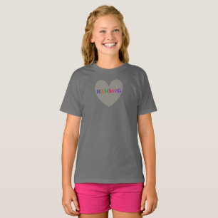 HAMbyWG - T-Shirts - Herz mit Logo - Grau