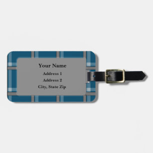HAMbyWG Tartan Print Luggage oder Gepäckanhänger
