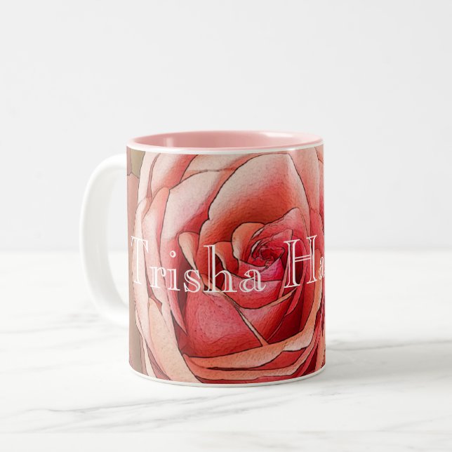 HAMbyWG - Tasse Kaffee - Peach-Rose (Vorderseite Links)