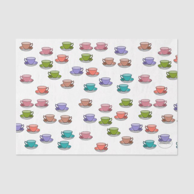 HAMbyWG - Tea Cups Seidenpapier (Vorderseite)