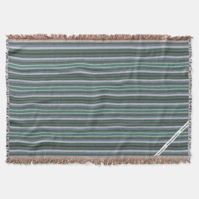 HAMbyWG - Throw Blanket - Aqua Imitats Needlepoint Decke (Vorderseite)