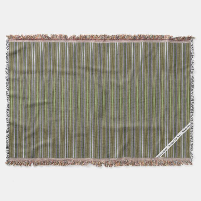 HAMbyWG - Throw Blanket - Green Bough Pattern Decke (Vorderseite)
