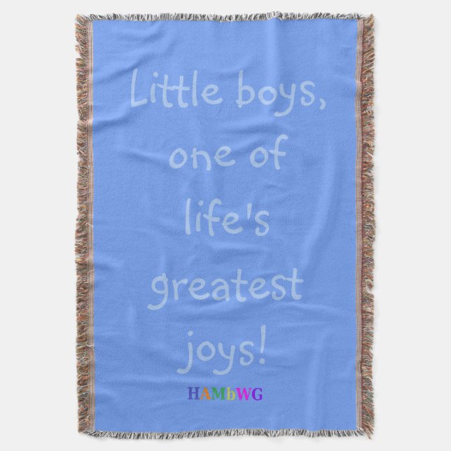 HAMbyWG - Throw Blanket - Little Boys Decke (Vorderseite Vertikal)