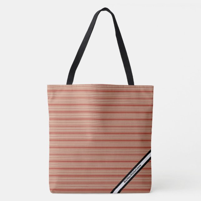 HAMbyWG - Tote Bag - Orangefarbener horizontaler S (Vorderseite)