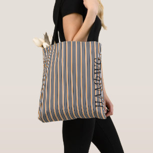 HAMbyWG - Tote-Tasche - Grau & Orange Klassischer 