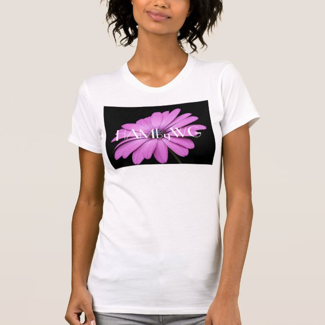 HAMbyWG Violet Lila Daisy T-Shirt (Vorderseite)