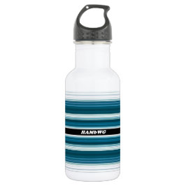 HAMbyWG - Wasserflasche - Aqua & White
