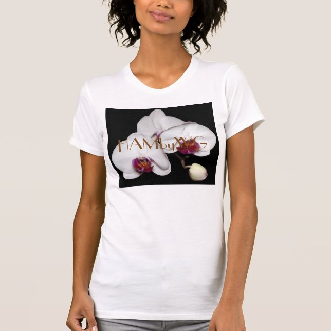HAMbyWG - Weiße Orchideen T-Shirt (Vorderseite)