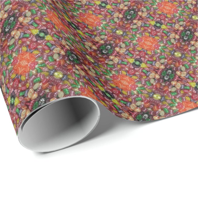 HAMbyWG - Wrapping Paper - Christmas Candy Pattern Geschenkpapier (Rolleneckpunkt)