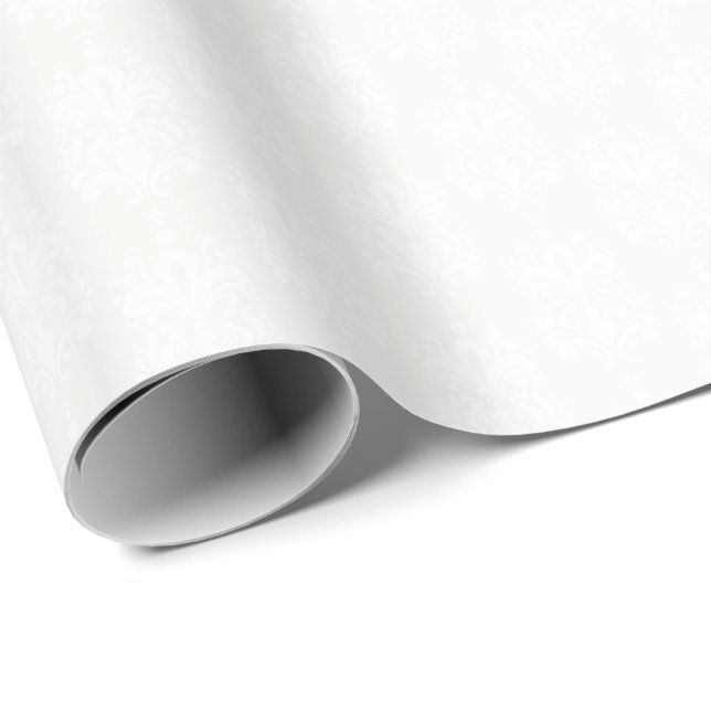 HAMbyWG Wrapping Paper White/Creme Lg Verziert 2 Geschenkpapier (Rolleneckpunkt)