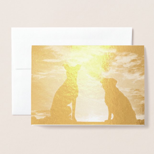 HAMbyWG - Zwei Hunde Folienkarte (Vorderseite mit Umschlag)