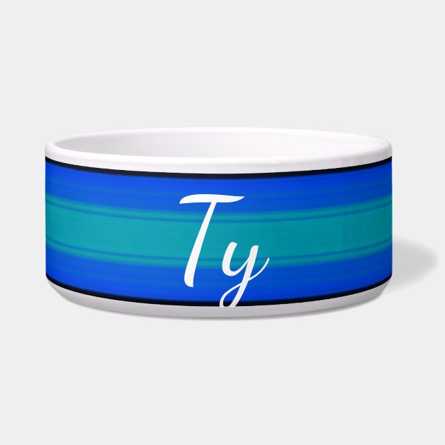 HAMbyWhiteGlove - Dog Food Bowl Hot Blue Napf (Vorderseite)