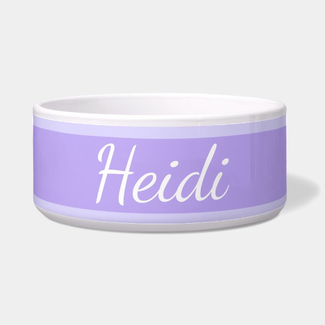 HAMbyWhiteGlove - Dog Food Bowl - Light Lila Napf (Vorderseite)