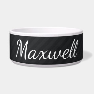 HAMbyWhiteGlove - Dog Food Bowl - Schwarz/Schwarz Napf