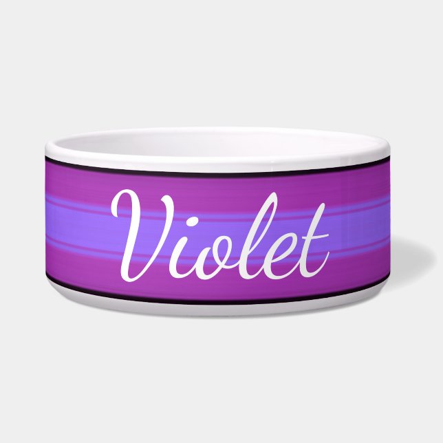 HAMbyWhiteGlove - Dog Food Bowl - Violet Napf (Vorderseite)