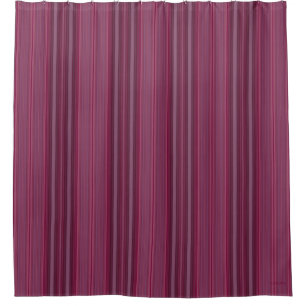 HAMbyWhiteGlove-Duschvorhang - Ruby Stripe Duschvorhang