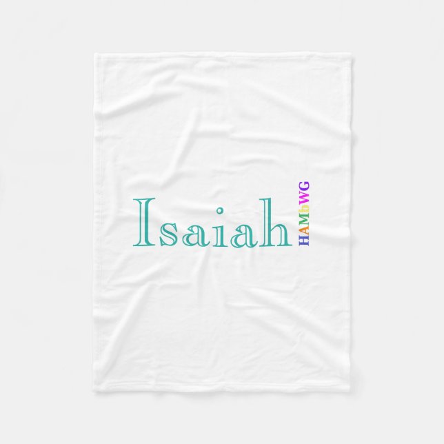 HAMbyWhiteGlove - Fleece Blanket - Caslon Schrifta (Vorderseite)