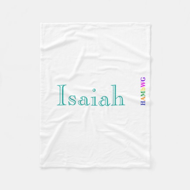 HAMbyWhiteGlove - Fleece Blanket - Caslon Schrifta (Vorderseite)