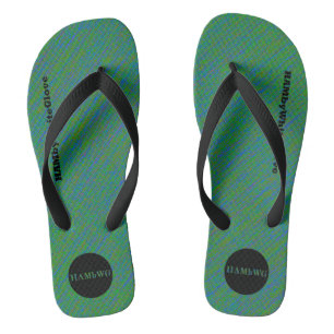 HAMbyWhiteGlove - Herren Flip-Flops - Green Mix Flip Flops