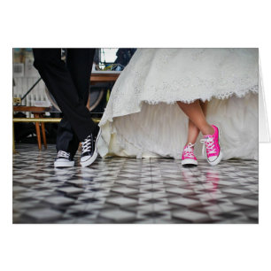 HAMbyWhiteGlove - Karte - Bride & Groom in Sneaker